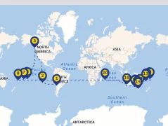 Mapa plavby