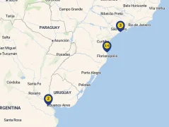 Mapa plavby