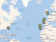 Mapa plavby