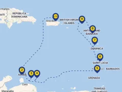 Mapa plavby