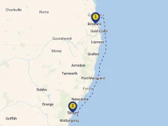 Mapa plavby