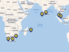 Mapa plavby
