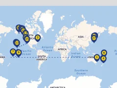 Mapa plavby